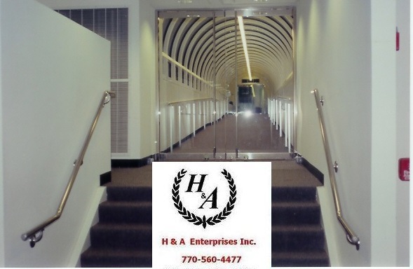 ADA Atlanta STAINLESS Handicap Ramp Hand Rails