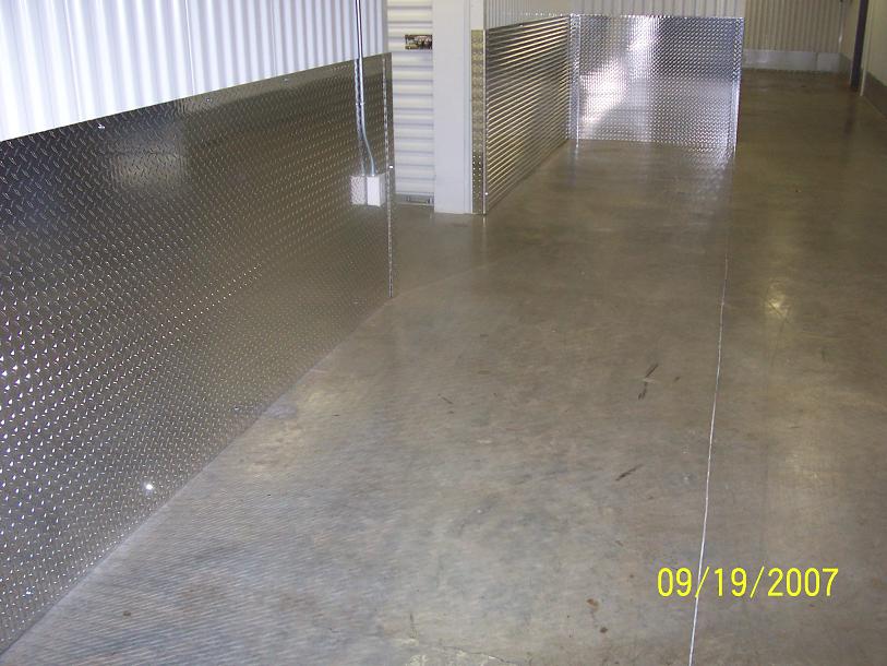 Storage Unit Wall Protection - Alumimun Deck Plate Atlanta GA