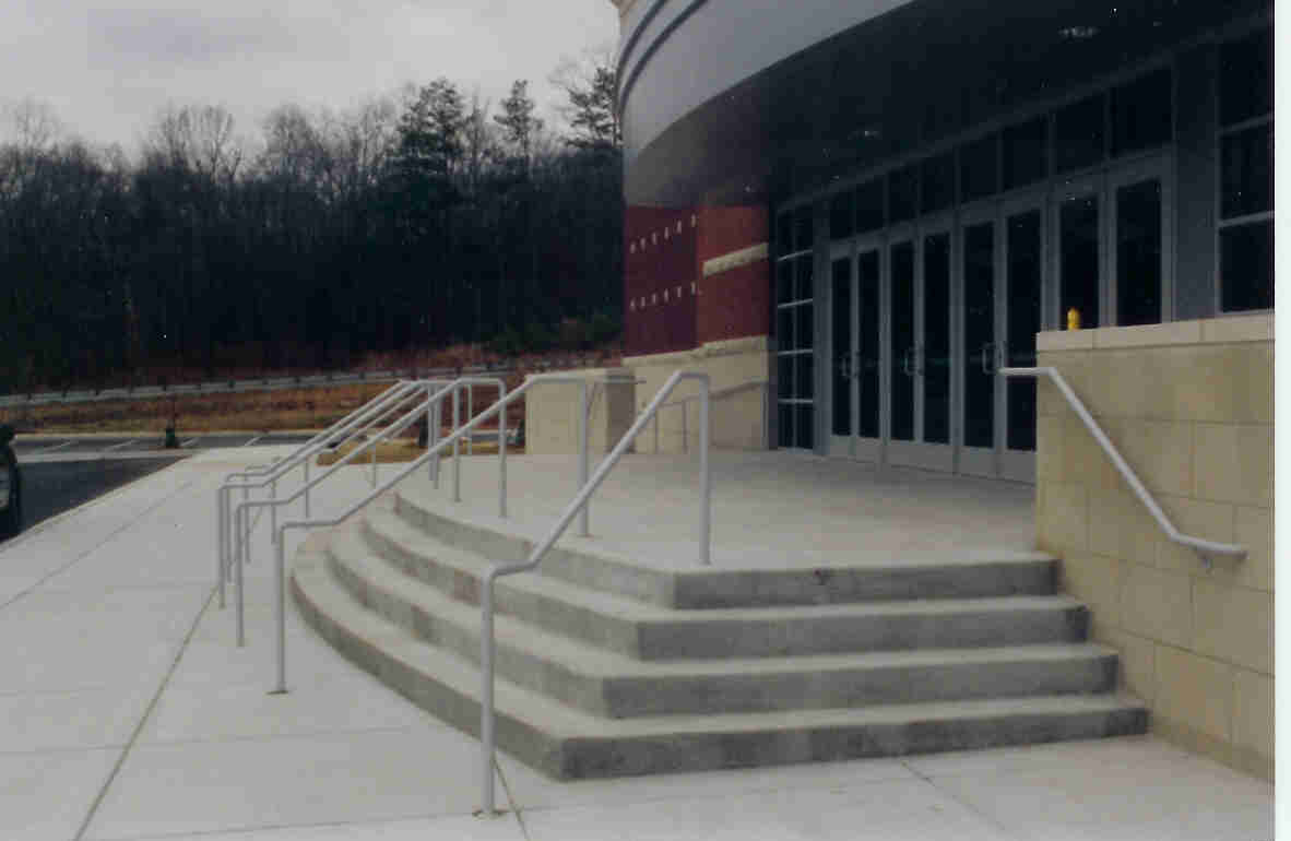 Wood Ramp Steel Hand Rails Atlanta GA - H & A Enterprises Inc Columbia SC Atlanta Hand Rails ADA Steel Polished Stainless Aluminum Handicap Ramp