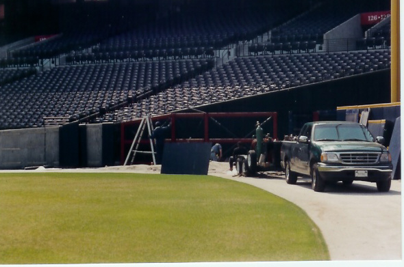 Atlanta Braves Left Field Fence and Gate