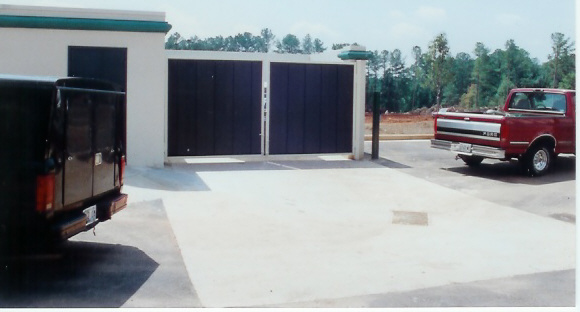 Dumpster Gate Atlanta GA Atlanta Aluminum Access Dumpster Gate Repair, Stainless, Steel Gate, Repair on Site Same Day, all metal, Rollers, Cantilever, Swing Gates