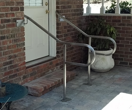 Polished Square Stainless Hand Rail  Atlanta